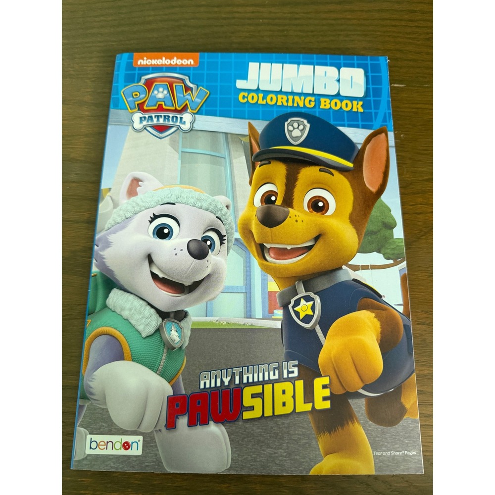 Nickelodeon Paw Patrol Jumbo Coloring Book Bendon Anything is Pawsible Everest